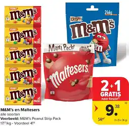 Carrefour M&M’s en Maltesers aanbieding
