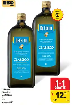 Carrefour Olijfolie Classico De Cecco aanbieding
