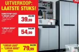 Hubo KUNSTSTOF KAST “LINEAR LAAG” aanbieding