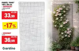 Hubo PANEEL “BARI” 180 x 90 cm - ANTRACIET aanbieding