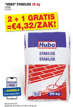 Hubo “HUBO” STABILISE 25 kg aanbieding
