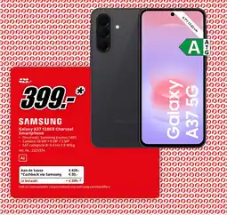 MediaMarkt Samsung Galaxy A37 128GB Charcoal Smartphone aanbieding