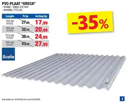 Hubo PVC-PLAAT “GRECA” aanbieding