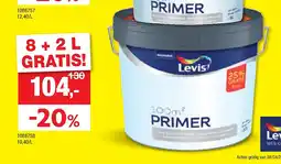 Hubo Levis primer 10l wit aanbieding