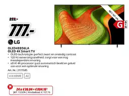 MediaMarkt LG OLED48B56LA OLED 4K Smart TV aanbieding