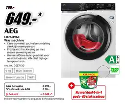 MediaMarkt AEG LR76U96C Wasmachine aanbieding