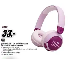 MediaMarkt Junior 320BT On ear Kids Paars Draadloze hoofdtelefoon aanbieding
