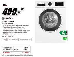MediaMarkt Bosch WGG244ZMFG Wasmachine aanbieding