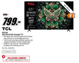 MediaMarkt TCL 65C6K QD-MiniLED Google TV aanbieding