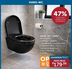 Zelfbouwmarkt HANG-WC GARY aanbieding