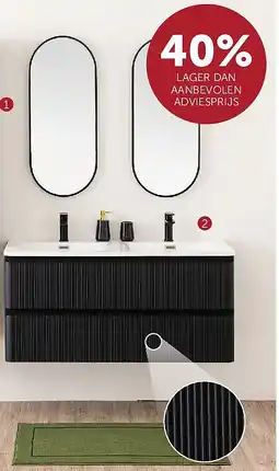 Zelfbouwmarkt BADKAMERMEUBEL JULIA [ 2 ] WASTAFELKAST aanbieding