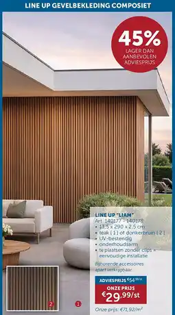 Zelfbouwmarkt LINE UP “LIAM” aanbieding
