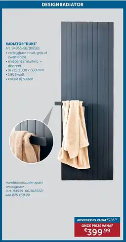 Zelfbouwmarkt RADIATOR DUKE aanbieding
