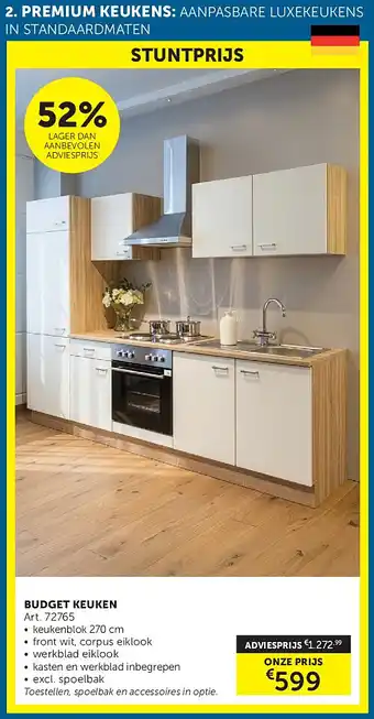 Zelfbouwmarkt BUDGET KEUKEN aanbieding