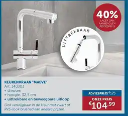 Zelfbouwmarkt KEUKENKRAAN MAEVE aanbieding