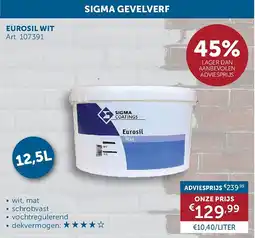 Zelfbouwmarkt EUROSIL WIT aanbieding