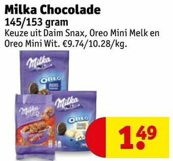 Kruidvat Milka chocolade aanbieding