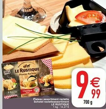 Cora Plateau assortiment raclette schotel racletteassortiment le rustique aanbieding