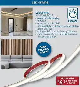 Zelfbouwmarkt LED STRIPS aanbieding