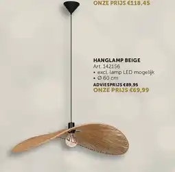Zelfbouwmarkt HANGLAMP BEIGE aanbieding