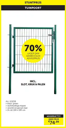Zelfbouwmarkt TUINPOORT aanbieding