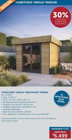Zelfbouwmarkt TUINSTUDIO AMELIA MEDIUM MET TERRAS aanbieding