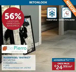 Zelfbouwmarkt VLOERTEGEL DISTRICT aanbieding