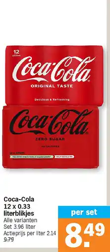 Albert Heijn Coca-Cola 12 x 0.33 literblikjes aanbieding