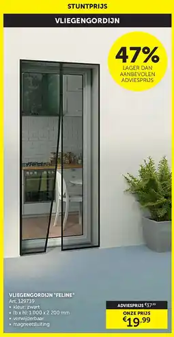 Zelfbouwmarkt VLIEGENGORDIJN FELINE aanbieding