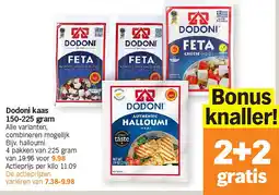 Albert Heijn Dodoni kaas 150-225 gram aanbieding