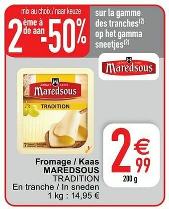 Cora Fromage - kaas maredsous tradition aanbieding