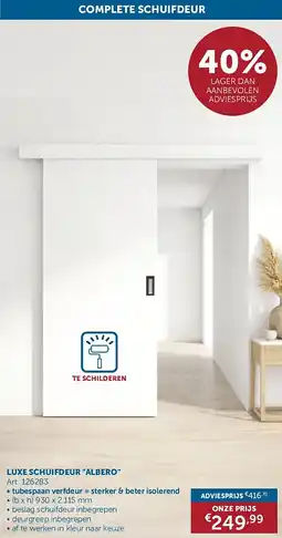 Zelfbouwmarkt LUXE SCHUIFDEUR ALBERO aanbieding