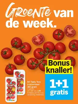 Albert Heijn AH Tasty Tom trostomaten 380 gram aanbieding