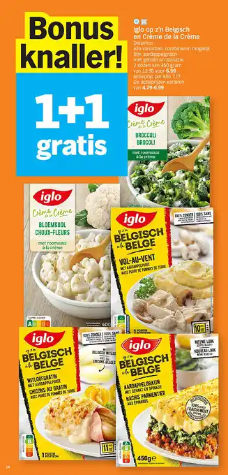Iglo op z'n Belgisch en Crème de la Crème