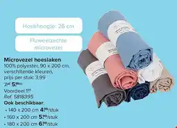Carrefour Microvezel hoeslaken aanbieding