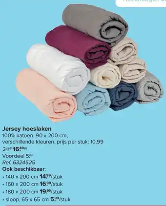Carrefour Jersey hoeslaken aanbieding