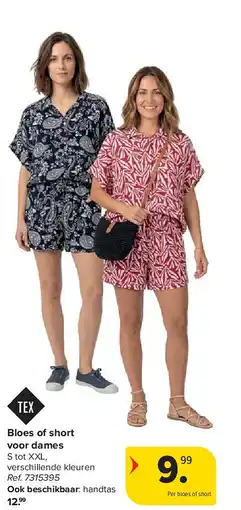 Carrefour Bloes of short voor dames aanbieding