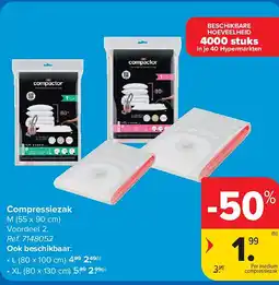 Carrefour Compressiezak aanbieding