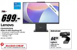 MediaMarkt Lenovo F0HN00HEMB Alles-in-één desktop PC aanbieding