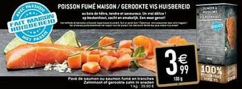 Cora Pavé de saumon ou saumon fumé en tranches zalmmoot of gerookte zalm in sneden aanbieding