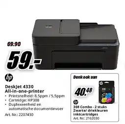 MediaMarkt Hp DeskJet 4330 All-in-one-printer aanbieding