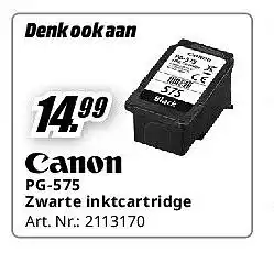 MediaMarkt Canon PG-575 Zwarte inktcartridge aanbieding