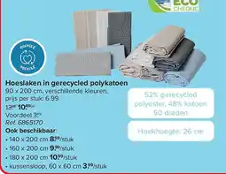 Carrefour Hoeslaken in gerecycled polykatoen aanbieding