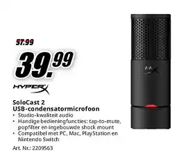 MediaMarkt SoloCast 2 USB-condensatormicrofoon aanbieding