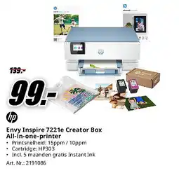 MediaMarkt Hp Envy Inspire 7221e Creator Box All-in-one-printer aanbieding