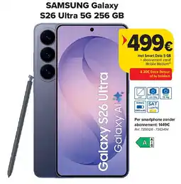 Carrefour SAMSUNG Galaxy S26 Ultra 5G 256 GB aanbieding