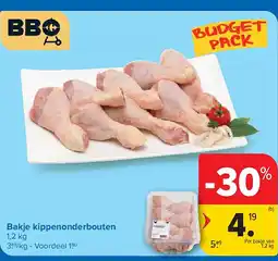 Carrefour Bakje kippenonderbouten aanbieding