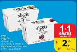 Carrefour Skyr Siggi’s aanbieding