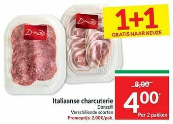 Intermarché Italiaanse charcuterie donzelli aanbieding