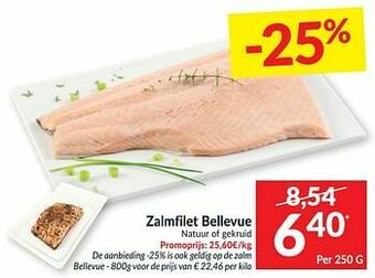 Intermarché Zalmfilet bellevue natuur of gekruid aanbieding
